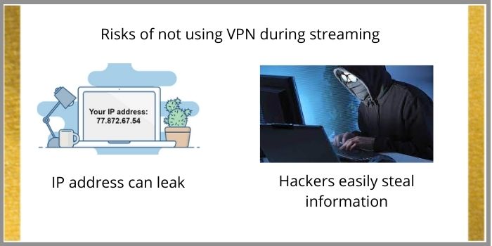 What happens if you use stream without a VPN