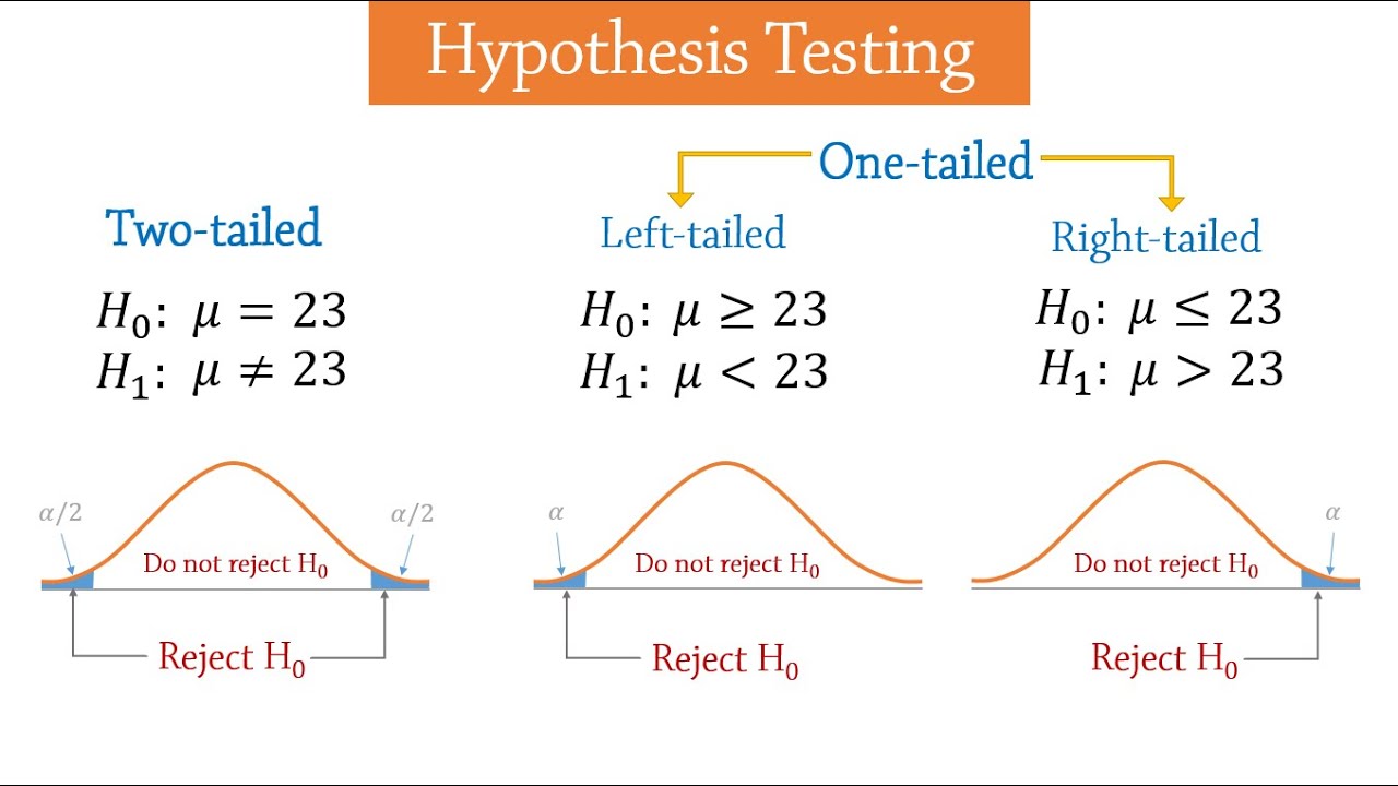 hypothesis 2 tailed test