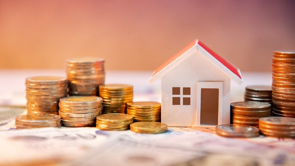 Real estate investment. Saving money concept