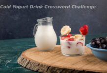 Cold Yogurt Drink Crossword