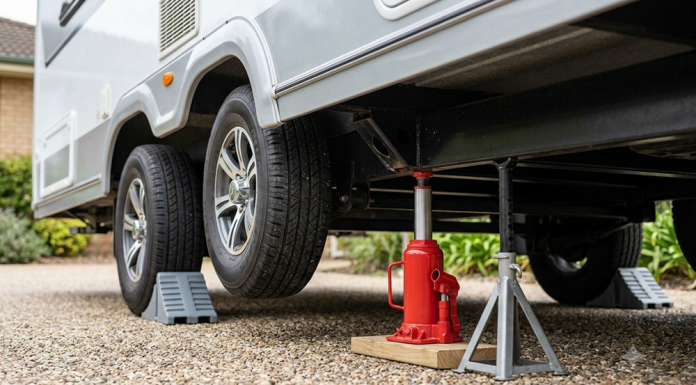 How to Safely Lift a Caravan, Trailer or 4WD with a Hydraulic Jack Hydraulic Jack
