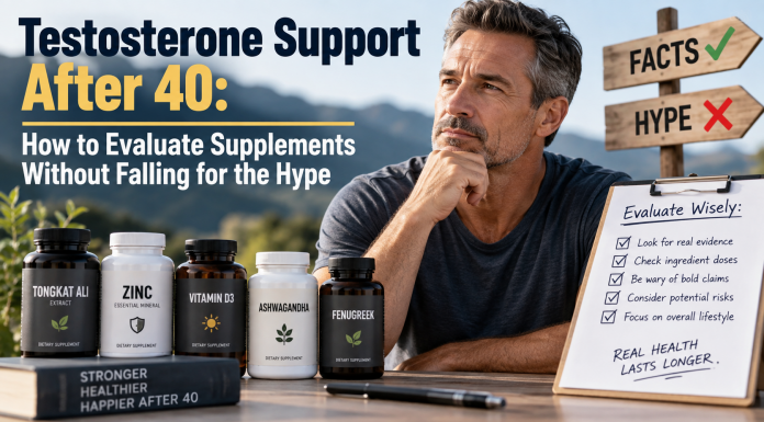 Testosterone Support After 40: How to Evaluate Supplements Without Falling for the Hype Testosterone support