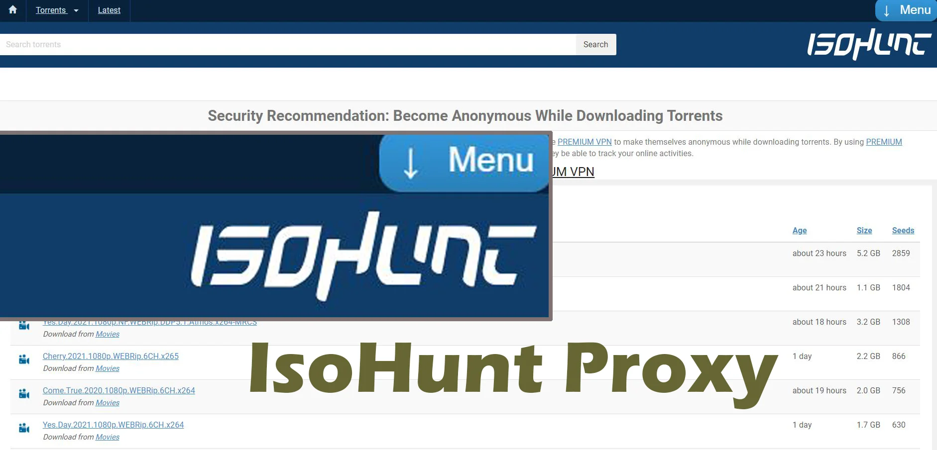  isoHunt Proxy List : Best  20+ Sites Unblock isoHunt Proxy